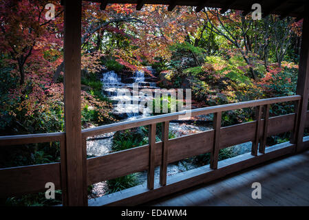 Autumn colour at Himeji Garden, Japan. Stock Photo