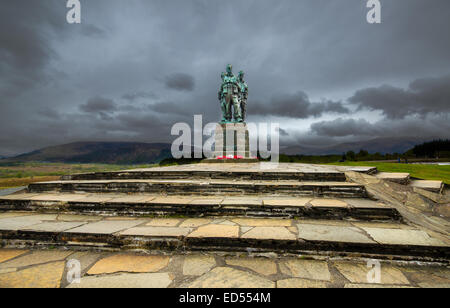 Commando Monument at Spean Bridge in The Highlands of Scotland Stock Photo