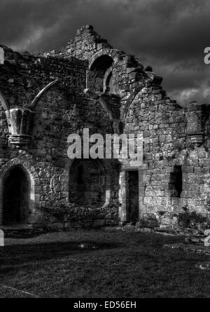 Easby Abbey some 2 miles east of Richmond North Yorkshire. Stock Photo