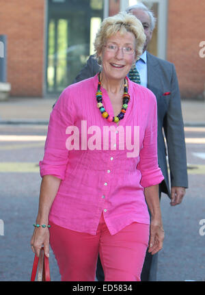 Christine and Neil Hamilton outside ITV Studios  Featuring: Christien and Neil Hamilton Where: London, United Kingdom When: 25 Jun 2014 Stock Photo