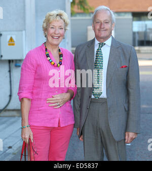 Christine and Neil Hamilton outside ITV Studios  Featuring: Christien and Neil Hamilton Where: London, United Kingdom When: 25 Jun 2014 Stock Photo