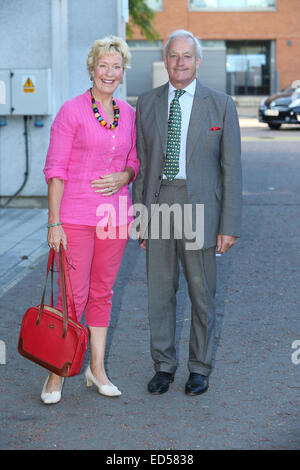 Christine and Neil Hamilton outside ITV Studios  Featuring: Christien and Neil Hamilton Where: London, United Kingdom When: 25 Jun 2014 Stock Photo