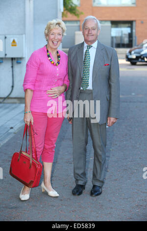 Christine and Neil Hamilton outside ITV Studios  Featuring: Christien and Neil Hamilton Where: London, United Kingdom When: 25 Jun 2014 Stock Photo