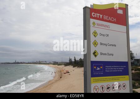 City Beach in Wollongong looking towards Port Kembla. Stock Photo