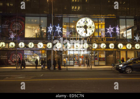 Tourneau time pieces, 57th Street, NYC. Stock Photo