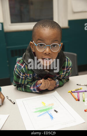 After school program of children of working parents run by Henry Stgreet Settlement on the Lower East Side, NYC. Stock Photo