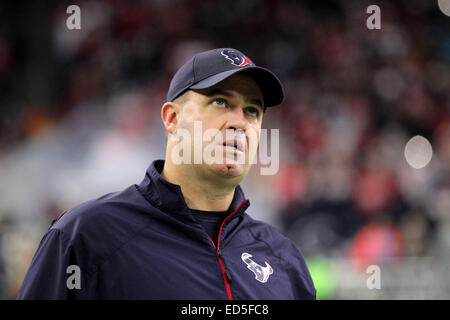 Houston, TX, USA. 28th Dec, 2014. Houston Texans head coach Bill O'Brien prior to the NFL football regular season finale between the Houston Texans and the Jacksonville Jaguars from NRG Stadium in Houston, TX. Credit:  csm/Alamy Live News Stock Photo