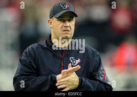 Houston, TX, USA. 28th Dec, 2014. Houston Texans head coach Bill O'Brien prior to the NFL football regular season finale between the Houston Texans and the Jacksonville Jaguars from NRG Stadium in Houston, TX. Credit:  csm/Alamy Live News Stock Photo