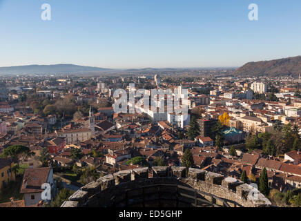 view of the city from the castle of Gorizia, Italy Stock Photo