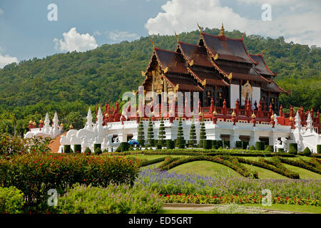 Royal Pavilion, Royal Park Rajapruek, Chiang Mai, Thailand Stock Photo