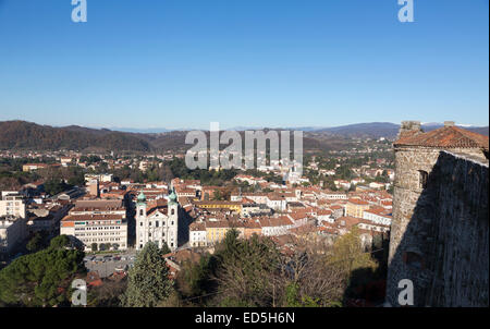 view of the city from the castle of Gorizia, Italy Stock Photo