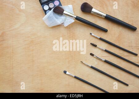 Make up brushes set Stock Photo