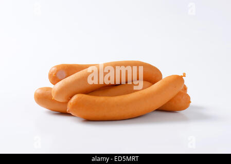 Mini Vienna sausages - studio shot Stock Photo