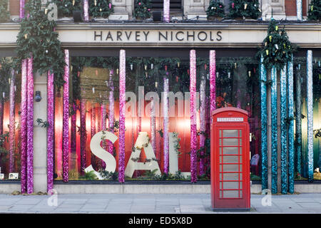 January Sales and Closing down Sales in Knightsbridge London England Stock Photo