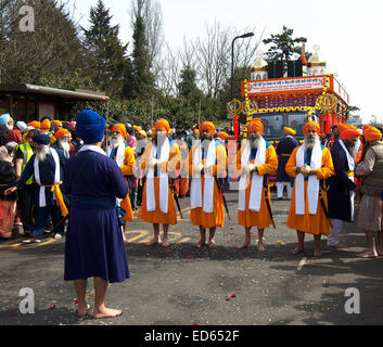 The Panj Pyare (Five Beloved Ones) Take Part In The Nagar Kirtan ...