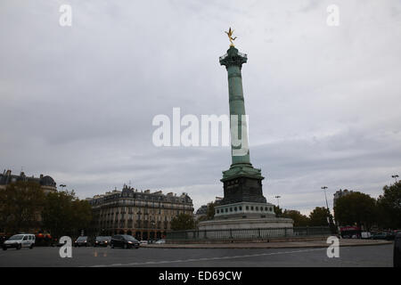 Place de la Bastille Paris Stock Photo