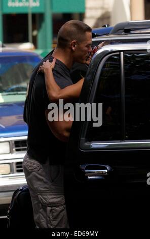 John Cena out in Soho with his girlfriend, Nikki Bella Featuring: Nikki  Bella,John Cena Where: New York City, New York, United States When: 26 Jun  2014 Stock Photo - Alamy