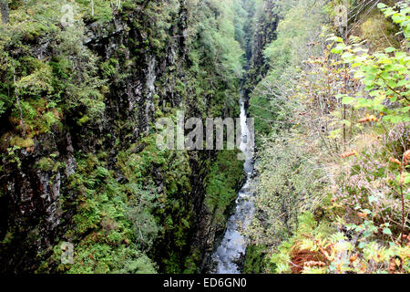 Corrieshalloch Gorge And Falls Of Measach in Wester Ross, Scotland Stock Photo