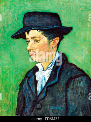 Vincent van Gogh: Portrait of Armand Roulin. 1888. Oil on canvas. Museum Boijmans van Beuningen, Rotterdam, Netherlands. Stock Photo