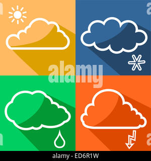 Weather icons Stock Photo