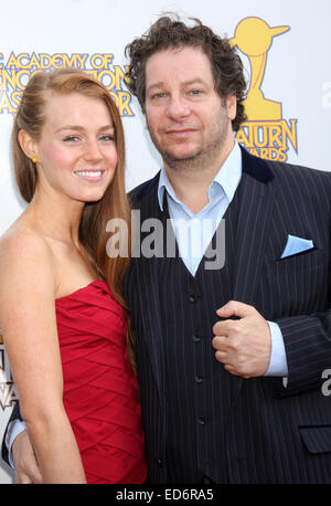 Saturn Awards 2014 - Arrivals  Featuring: Virginia Collins,Jeff Ross Where: Los Angeles, California, United States When: 26 Jun 2014 Stock Photo