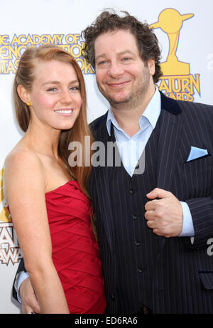 Saturn Awards 2014 - Arrivals  Featuring: Virginia Collins,Jeff Ross Where: Los Angeles, California, United States When: 26 Jun 2014 Stock Photo