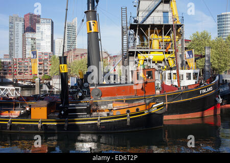 Rotterdam Maritime Museum in the Leuvehaven, Rotterdam, Holland, Netherlands. Stock Photo