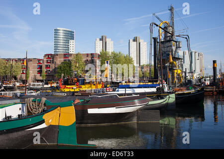 Outer part of the Rotterdam Maritime Museum in the Leuvehaven, Rotterdam, Holland, Netherlands. Stock Photo