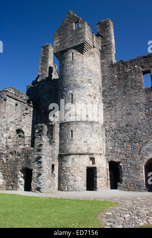 Balvenie castle ruins near Dufftown. Built by the Comyn Clan in the ...