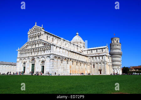 Leaning Tower of Pisa, Pisa Duomo Italy Stock Photo