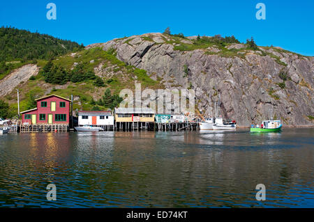 Quidi Vidi village, Newfoundland Stock Photo