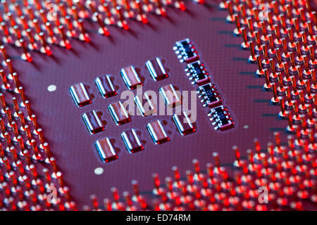cpu macro Stock Photo