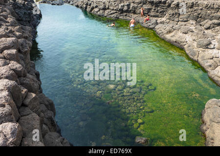 Buracona  in sal Island Cape Verde - Cabo Verde Stock Photo