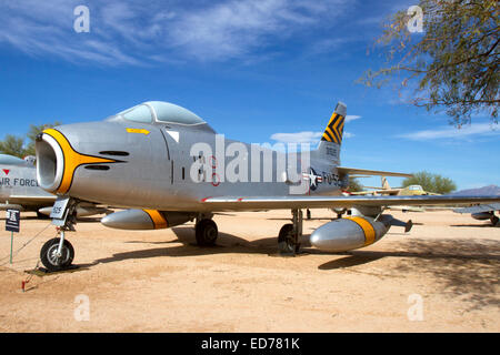 Tucson, AZ, USA - December 12, 2014 : F-86H Sabre Stock Photo