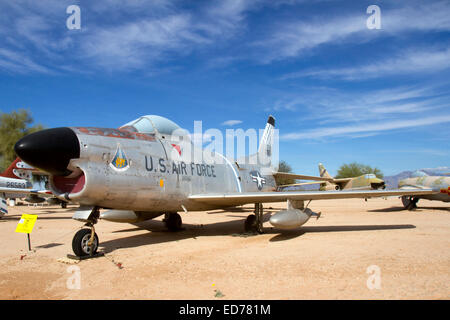 Tucson, AZ, USA - December 12, 2014 : F-86L Sabre Stock Photo