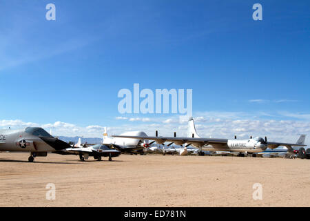 Tucson, AZ, USA - December 12, 2014 : Field of Air Force Planes Stock Photo