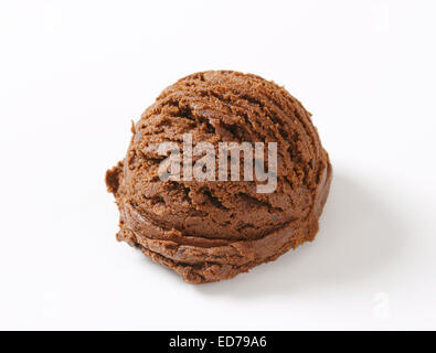 Scoop of chocolate ice cream Stock Photo