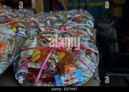 Cairo, Egypt. 29th Dec, 2014. Sweets are displayed at a shop in preparation to celebrate the birthday of prophet Muhammad, also known as ''Mawlid Nabawi'', which will fall next week, in Cairo, December 31, 2014 © Amr Sayed/APA Images/ZUMA Wire/Alamy Live News Stock Photo