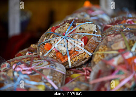 Cairo, Egypt. 29th Dec, 2014. Sweets are displayed at a shop in preparation to celebrate the birthday of prophet Muhammad, also known as ''Mawlid Nabawi'', which will fall next week, in Cairo, December 31, 2014 © Amr Sayed/APA Images/ZUMA Wire/Alamy Live News Stock Photo