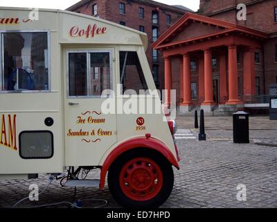 [ice cream truck] [albert dock] liverpool Stock Photo