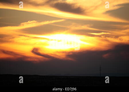 Sunset in the Karoo Stock Photo