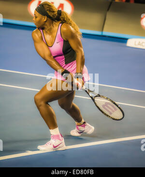 serena williams tennis player melbourne Australia open Stock Photo