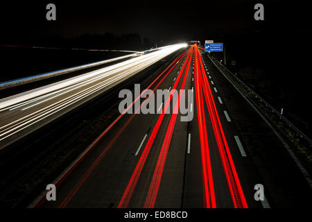 German autobahn motorway exit sign, Ausfahrt, Germany Europe Stock ...