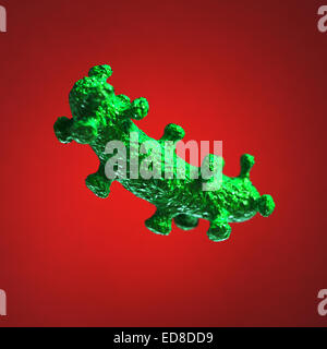 Bacteria virus cell macro. 3D render background Stock Photo - Alamy