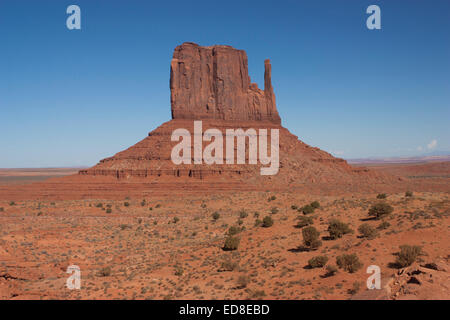 USA, Utah, Monument Valley, West Mitten Butte Stock Photo