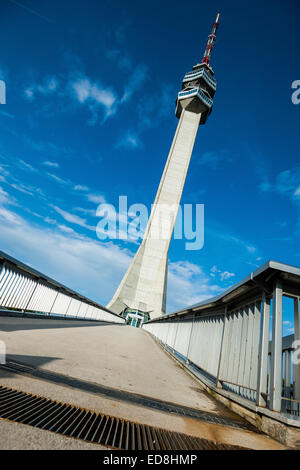Avala TV  tower , Belgrade, Serbia Stock Photo