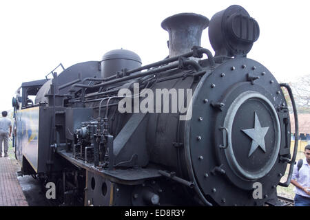 Old steam train in Ooty, south India. Funicular Railway to Hill Station Stock Photo