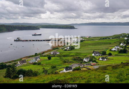 Uig Bay & Ferry, Isle of Skye Stock Photo