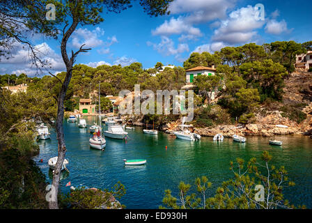 Harbour of Cala Figuera, Mallorca, Majorca, Balearic Islands, Mediterranean Sea, Spain, Europe Stock Photo