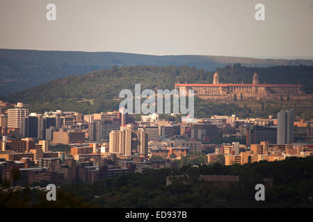 cityscape with Union Buildings in Pretoria, Gauteng, South Africa, Africa Stock Photo